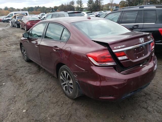 19XFB2F90DE262166 - 2013 HONDA CIVIC EXL Bordo foto 3