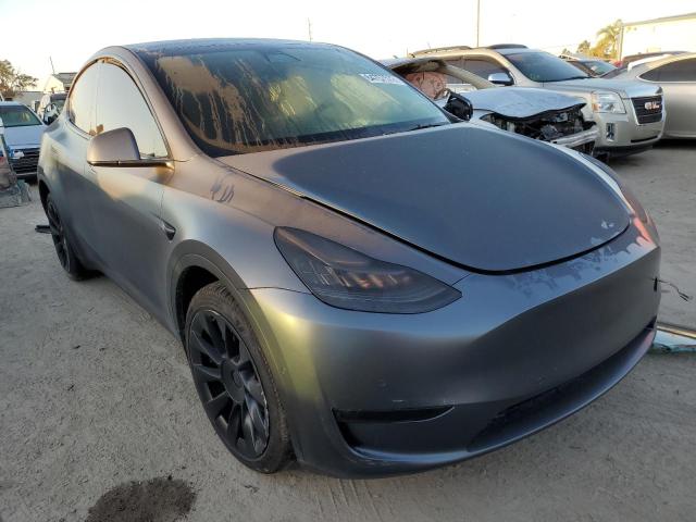 5YJYGDEE4MF227127 - 2021 TESLA MODEL Y رمادي صورة 1