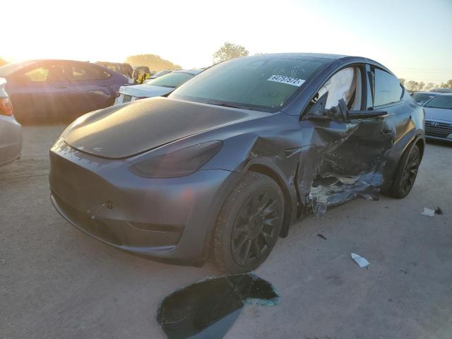 5YJYGDEE4MF227127 - 2021 TESLA MODEL Y رمادي صورة 2