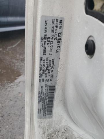 ZFBERFBB8J6H89645 - 2018 RAM PROMASTER WHITE photo 10