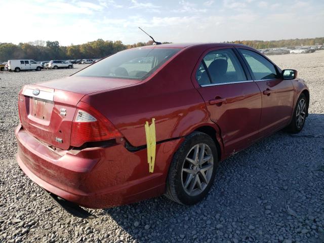 3FAHP0CG7AR252231 - 2010 FORD FUSION SEL RED photo 4