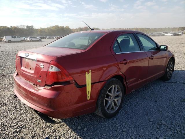 3FAHP0CG7AR252231 - 2010 FORD FUSION SEL RED photo 9