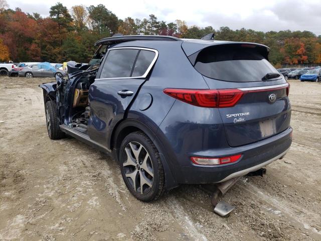 KNDPRCA67J7388068 - 2018 KIA SPORTAGE S BLUE photo 3