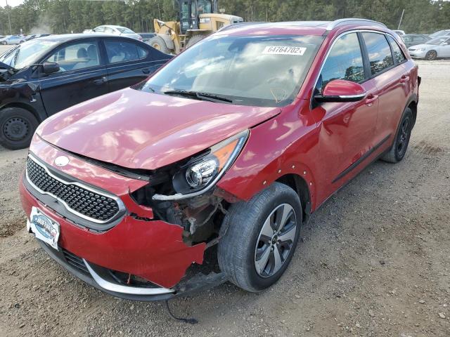 KNDCC3LC2H5048061 - 2017 KIA NIRO EX RED photo 2