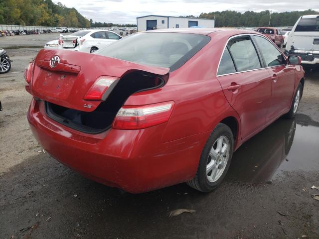4T1BE46K18U224212 - 2008 TOYOTA CAMRY CE RED photo 4