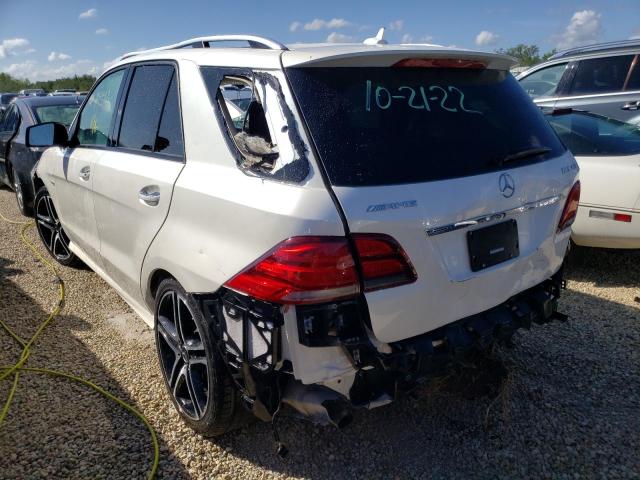 4JGDA6EB6KB213100 - 2019 MERCEDES-BENZ GLE 43 AMG WHITE photo 3