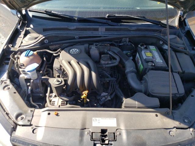 3VW2K7AJ7CM332597 - 2012 VOLKSWAGEN JETTA BASE GRAY photo 7