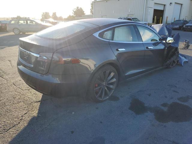 5YJSA1E47HF219414 - 2017 TESLA MODEL S Gris foto 4