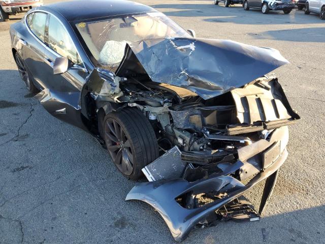 5YJSA1E47HF219414 - 2017 TESLA MODEL S Gris foto 9