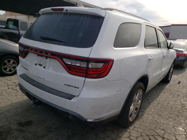 1C4SDHDTXEC344599 - 2014 DODGE DURANGO LI WHITE photo 4