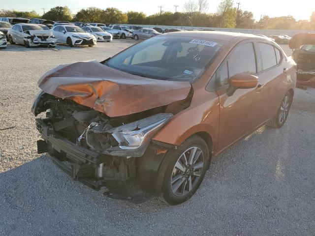 3N1CN8EVXLL846292 - 2020 NISSAN VERSA SV ORANGE photo 2