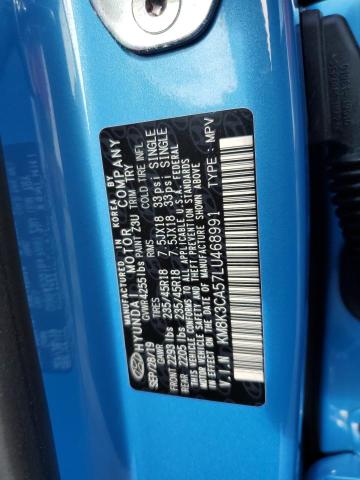 KM8K3CA57LU468991 - 2020 HYUNDAI KONA LIMIT BLUE photo 10