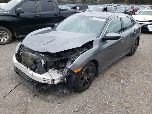 SHHFK7H57JU210156 - 2018 HONDA CIVIC EX GRAY photo 2