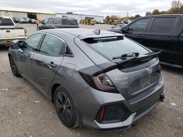 SHHFK7H57JU210156 - 2018 HONDA CIVIC EX GRAY photo 3