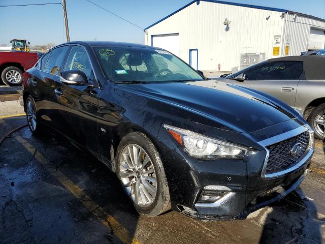 JN1EV7AR4KM553701 - 2019 INFINITI Q50 LUXE BLACK photo 1