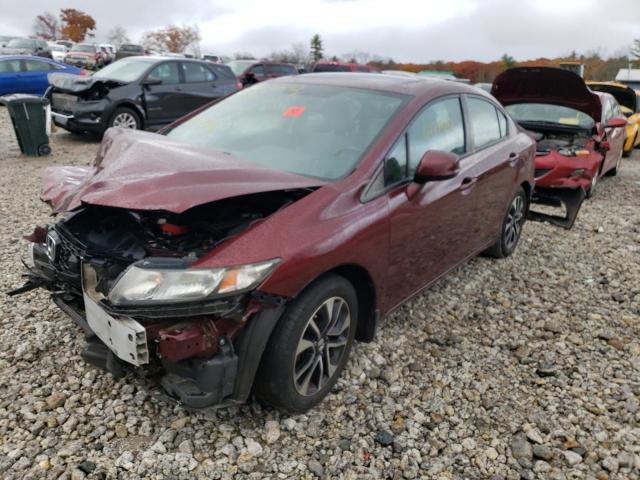 2HGFB2F96DH555396 - 2013 HONDA CIVIC EXL 勃艮第红 照片 2