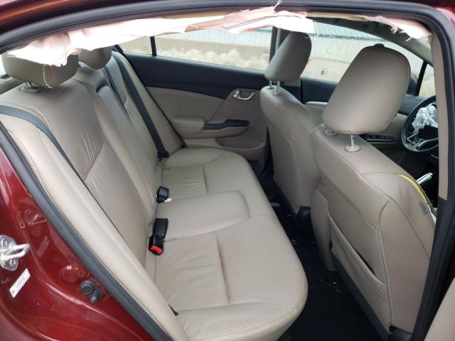 2HGFB2F96DH555396 - 2013 HONDA CIVIC EXL 勃艮第红 照片 6