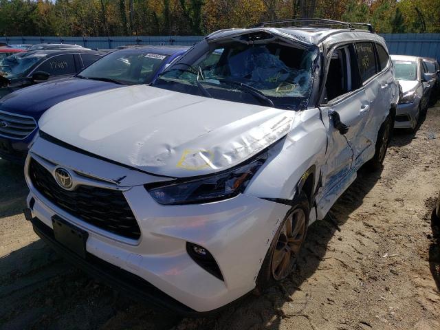 5TDGZRBH0NS574047 - 2022 TOYOTA HIGHLANDER WHITE photo 2