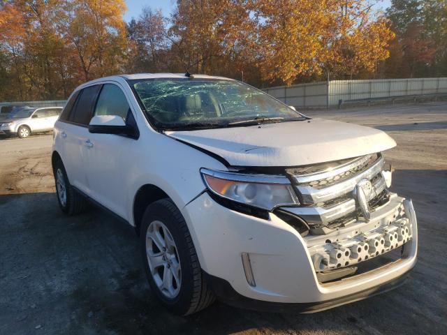 2FMDK4JC8EBB53576 - 2014 FORD EDGE SEL WHITE photo 1