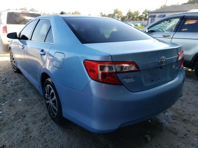 4T1BF1FK9DU646122 - 2013 TOYOTA CAMRY L BLUE photo 3