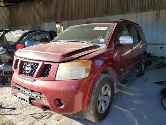 5N1BA08D19N603497 - 2009 NISSAN ARMADA SE RED photo 2