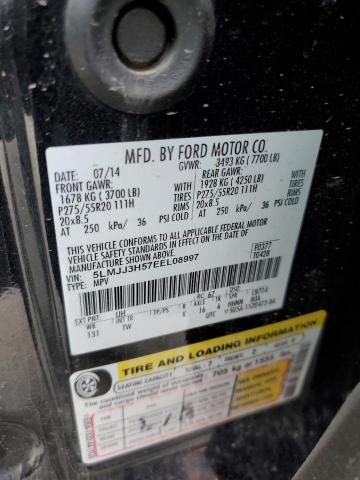 5LMJJ3H57EEL08997 - 2014 LINCOLN NAVIGATOR 黑色 照片 10