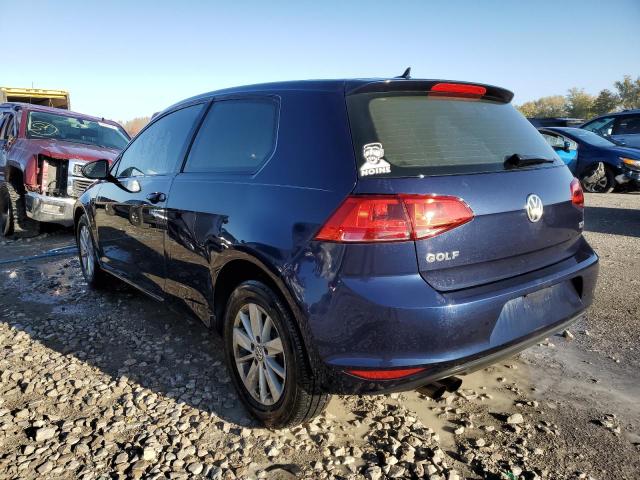 3VW917AU2GM009723 - 2016 VOLKSWAGEN GOLF BASE BLUE photo 3