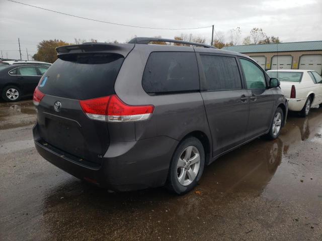 5TDKK3DC9BS145613 - 2011 TOYOTA SIENNA LE GRAY photo 4