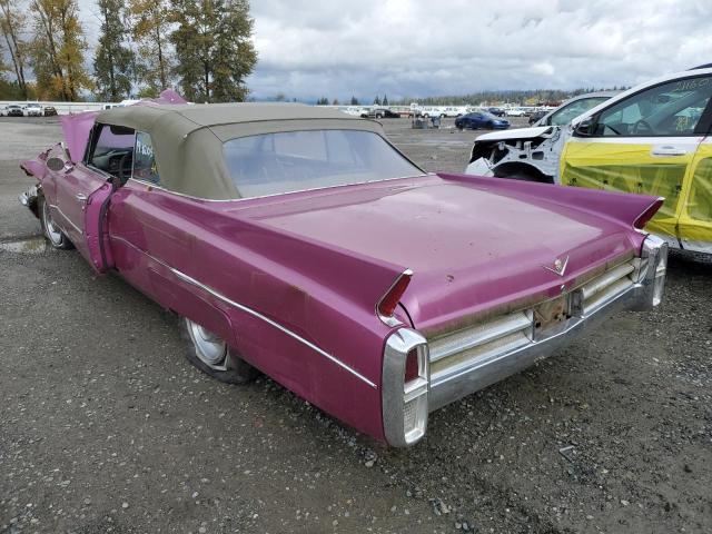 63F131377 - 1963 CADILLAC SERIES 62 PURPLE photo 3