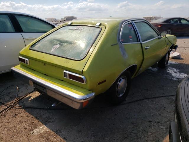 4T11Y169467 - 1974 FORD PINTO YELLOW photo 4