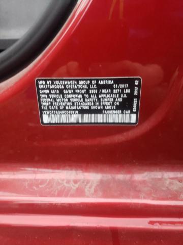 1VWDT7A34HC049316 - 2017 VOLKSWAGEN PASSAT R-L 栗色 照片 10