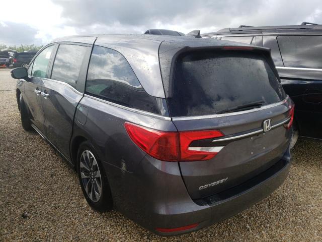 5FNRL6H73NB034087 - 2022 HONDA ODYSSEY EX GRAY photo 3