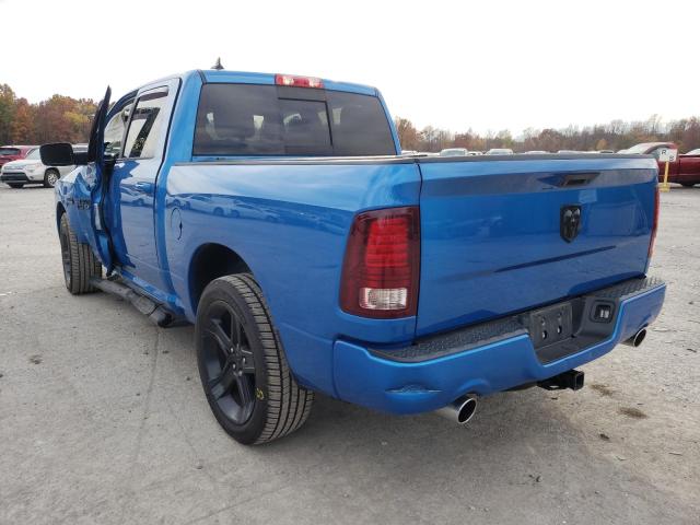 1C6RR6MT2JS195214 - 2018 RAM 1500 SPORT BLUE photo 3