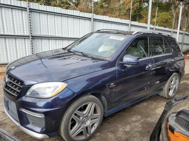 4JGDA7EB7DA213153 - 2013 MERCEDES-BENZ ML 63 AMG BLUE photo 2