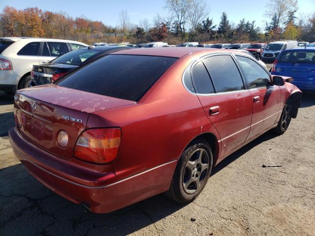 JT8BD68S7Y0089971 - 2000 LEXUS GS 300 RED photo 4