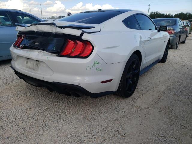 1FA6P8CF3K5103669 - 2019 FORD MUSTANG GT WHITE photo 4