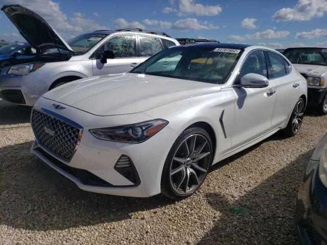 KMTG44LA7MU070478 - 2021 GENESIS G70 PRESTI WHITE photo 2