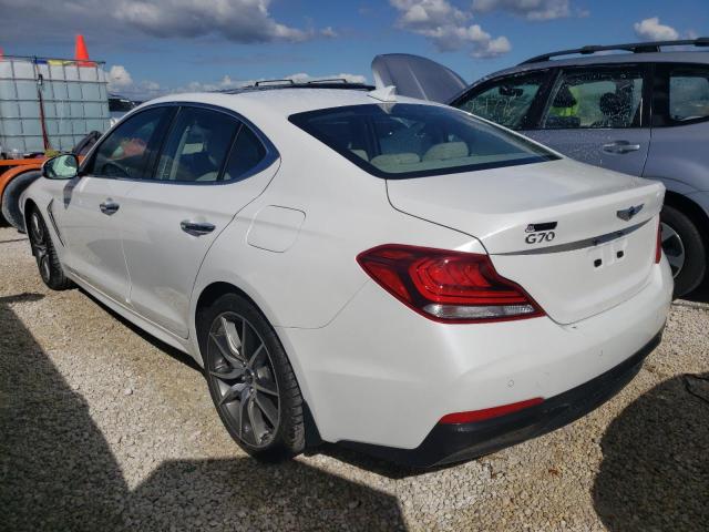 KMTG44LA7MU070478 - 2021 GENESIS G70 PRESTI WHITE photo 3