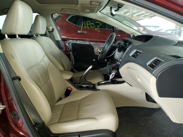 19XFB2F9XFE031570 - 2015 HONDA CIVIC EXL Tünd qırmızı foto 5