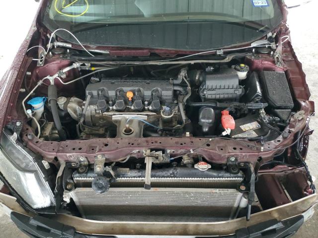 19XFB2F9XFE031570 - 2015 HONDA CIVIC EXL Tünd qırmızı foto 7