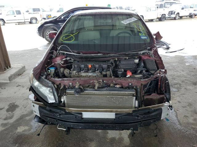 19XFB2F9XFE031570 - 2015 HONDA CIVIC EXL Tünd qırmızı foto 9