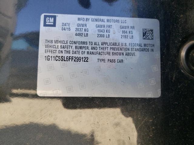 1G11C5SL6FF299122 - 2015 CHEVROLET MALIBU 1LT 灰色 照片 10