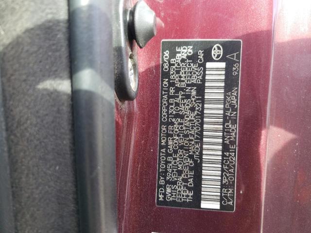 JTKDE177070173211 - 2007 TOYOTA SCION TC 黑色 照片 10