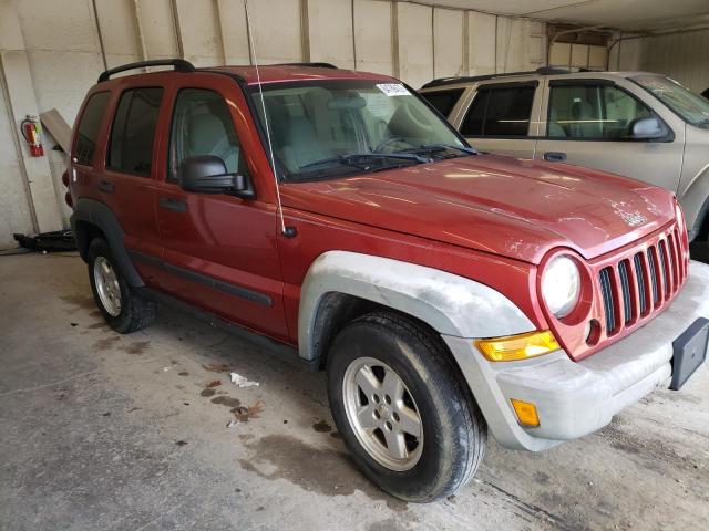 1J4GL48K86W166754 - 2006 JEEP LIBERTY SP RED photo 1