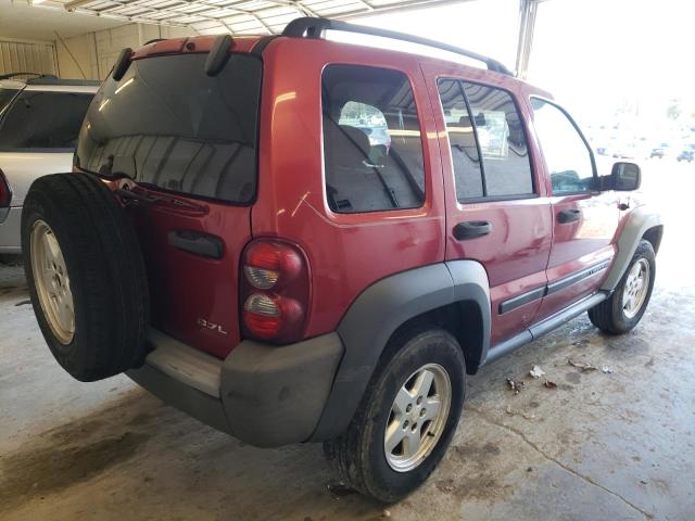 1J4GL48K86W166754 - 2006 JEEP LIBERTY SP RED photo 4