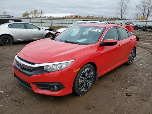 2HGFC1F70HH651682 - 2017 HONDA CIVIC EXL أحمر صورة 2