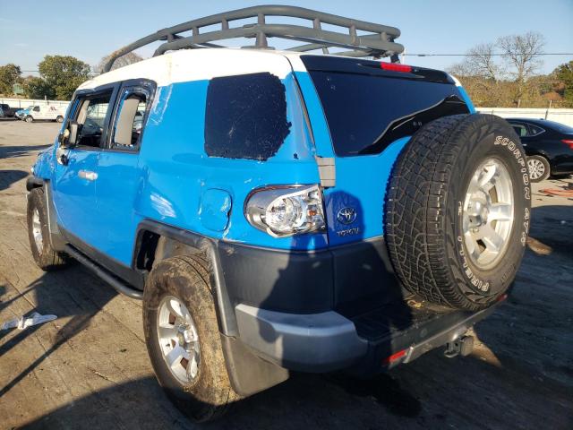 JTEZU11F970001139 - 2007 TOYOTA FJ CRUISER BLUE photo 3