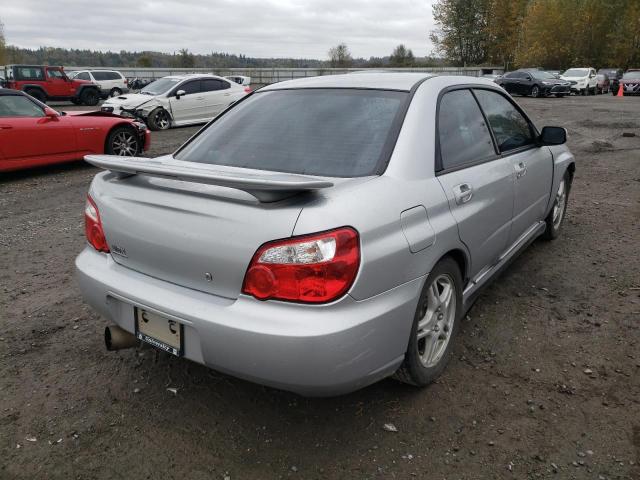 JF1GD29624G504526 - 2004 SUBARU IMPREZA WR SILVER photo 4