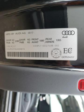 WAURNAF56JA006816 - 2018 AUDI A5 PRESTIG BLACK photo 10