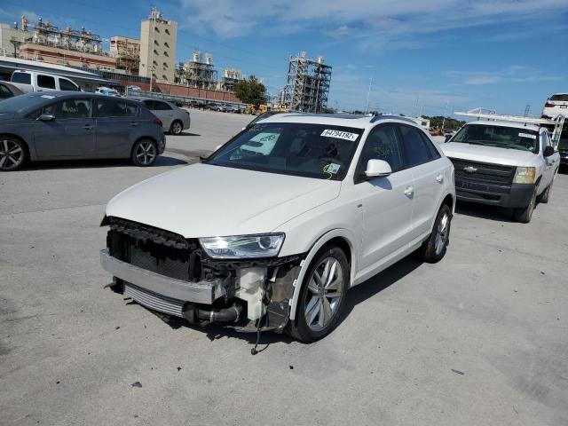 WA1ECCFS0JR021493 - 2018 AUDI Q3 PREMIUM WHITE photo 2